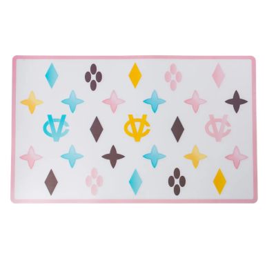 White Chewy Vuiton Placemat Dog Mat