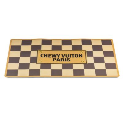 Brown Chewy Vuiton Placemat Dog Mat